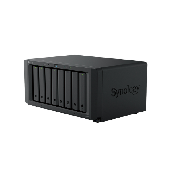 Synology DiskStation DS1825+ 8 Bay Nas Box, 3.5" or 2.5" SATA, M.2 2280 NVMe SSD, AMD Ryzen V1500B Processor, 8 GB RAM, 204.94 BTU/hr, RJ-45, USB 3.2, USB-C, 3 Year Warranty | DS1825+