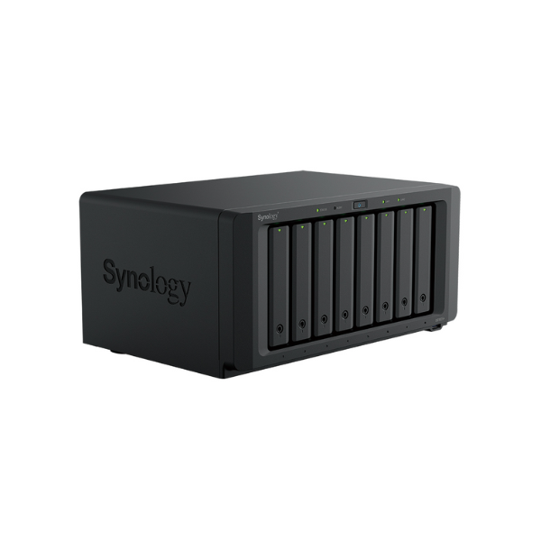 Synology DiskStation DS1825+ 8 Bay Nas Box, 3.5" or 2.5" SATA, M.2 2280 NVMe SSD, AMD Ryzen V1500B Processor, 8 GB RAM, 204.94 BTU/hr, RJ-45, USB 3.2, USB-C, 3 Year Warranty | DS1825+