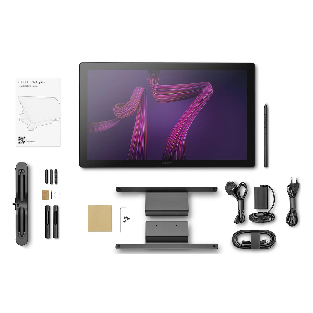Wacom Cintiq Pro 17 DTH172 Pen Display, 4K (3840 x 2160) Resolution, 120Hz Refresh Rate, 8ms Response Time, USB Type-C, 8192 Pen Pressure Levels, 1 Year Warranty | DTH172K0B