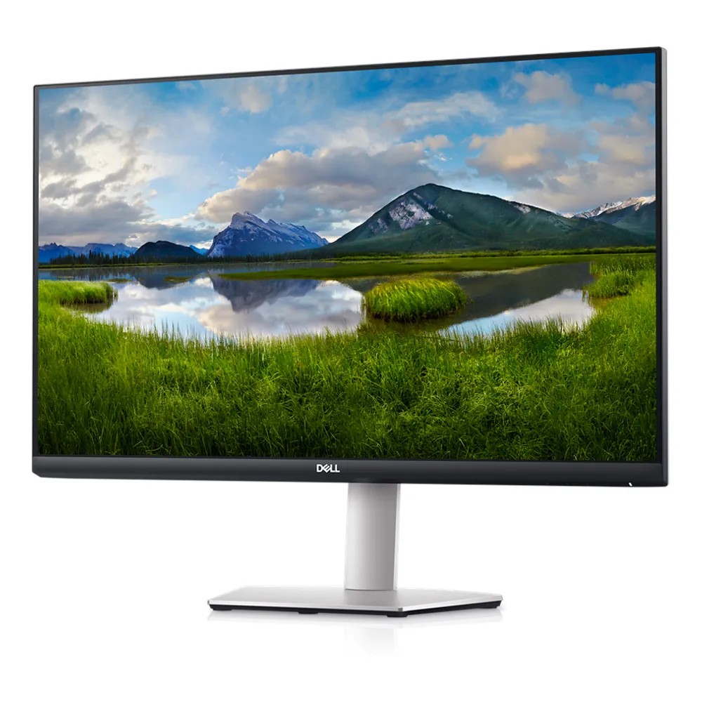 Dell 27 Monitor, 27" QHD (2560 x 1440) Resolution, 75Hz, Anti-glare, Stereo Speakers, 4ms (GTG) Response Time, DP, HDMI, Tilt/Height/Swivel Adjustable Stand, Black & White, 1 Year Warranty | S2721DS
