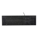 Dell KB216 Wired Keyboard, 100% Layout with Number Pad, Plunger Keys Type, Multimedia Keys, Black, 1 Year Warranty | Dell-USB-KB216