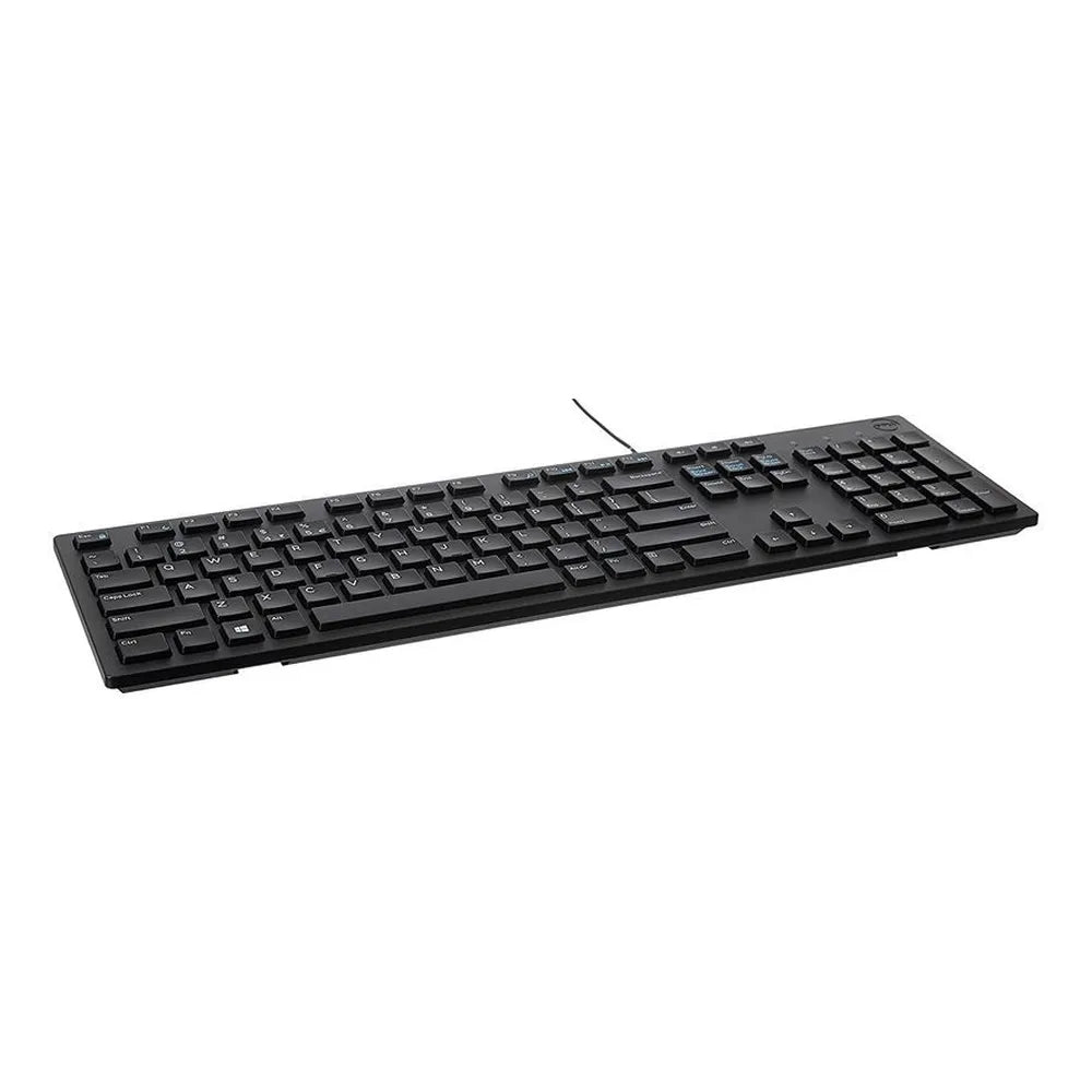 Dell KB216 Wired Keyboard, 100% Layout with Number Pad, Plunger Keys Type, Multimedia Keys, Black, 1 Year Warranty | Dell-USB-KB216