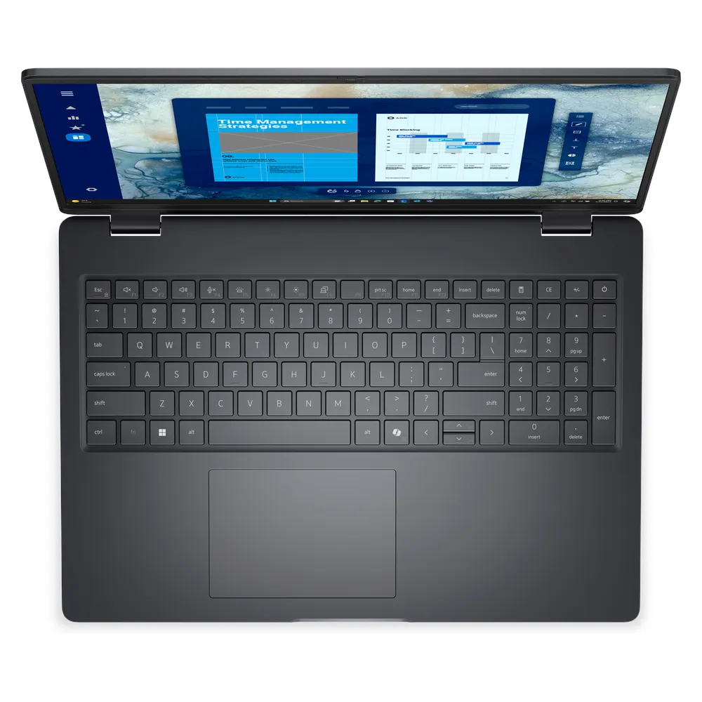 Dell Pro 16 PC16250 Laptop, Intel Core Ultra 7 265U Processor, 16GB RAM, 1TB SSD, 16" FHD Display, DOS, English & Arabic Keyboard, 1 Year Warranty | Dell-PRO16P-16-1T-DOS