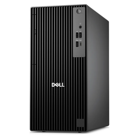 Dell Pro Tower QCT1250 Desktop PC, Intel Core Ultra 7 265 Processor, 8GB DDR5 RAM, 512GB SSD, DOS, 180W Bronze Power Supply, Black, 1 Year Warranty | D-Pro-T-U7