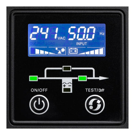 Eaton 9E UPS, 3000 VA, 2400W, Tower Form Factor, Sine Wave Output Waveform, Online Double Conversion, C20 Input Connection, LCD Display, Sealed, Lead-Acid Battery, 1 Year Warranty | 9E3000i