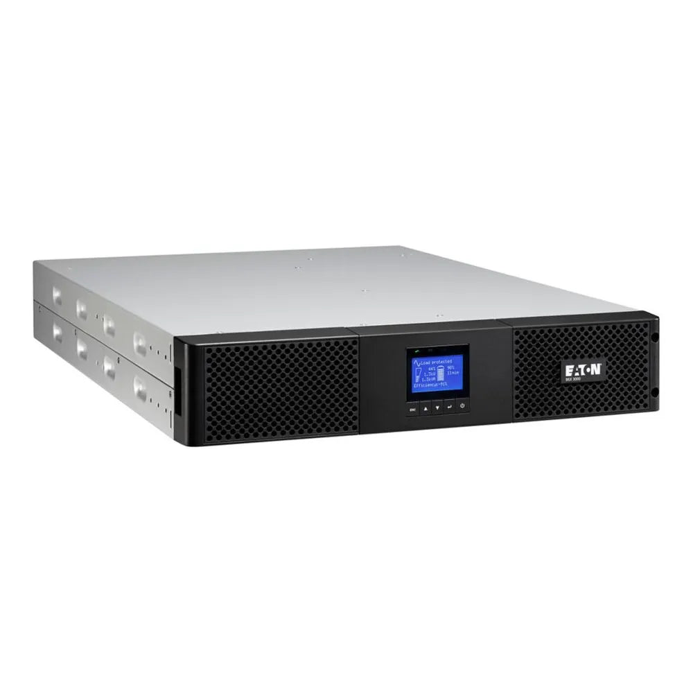 Eaton 9SX UPS, 3000 VA, 2700 W, Rack, 2U Form Factor, Sine Wave Output Waveform, Online Double Conversion, C20 Input Connection, Multilingual Graphical LCD Display, Sealed, Lead-Acid Battery, 1 Year Warranty | 9SX3000IR