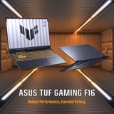 Asus TUF F16 Gaming Laptop, Intel Core i7 14650HX Processor, 16 GB RAM, 1TB SSD, 8 GB Nvidia RTX 5050 Graphics, 16" FHD+ 165Hz Display, Windows 11 Home, Backlit Chiclet 1-Zone R GB English & Arabic Keyboard, Jaeger Gray, 1 Year Warranty | FX608JHR-RV001W