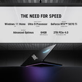 Asus ROG Strix SCAR 18 Intel Core Ultra 9 275HX Processor, 64 GB RAM, 2TB SSD, 12 GB NVIDIA RTX 5070 Ti, 18" 2.5K WQXGA 240Hz Display, Windows 11 Home, English & Arabic Keyboard, 2 Year Warranty | G835LR-SA040W