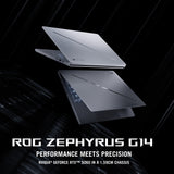 Asus ROG Zephyrus G14 Gaming Laptop, AMD Ryzen AI 9 465 Processor, 32GB RAM, 1TB SSD, 8GB RTX 5060 Graphics, 14" 3K OLED 120Hz Display, Windows 11 Home, Backlit RGB English & Arabic Keyboard, 1 Year Warranty | GA403GM-SY006W
