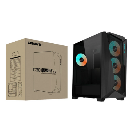 GIGABYTE-C301-GLASS-V2-Mid-Tower-ATX-Case-GB-C301G