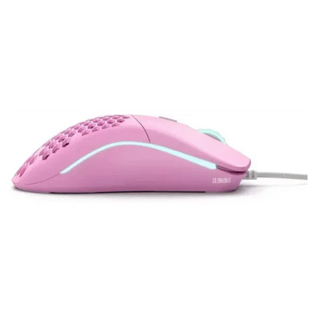 Glorious Model O Minus Forge Edition Wired Gaming Mouse, USB 2.0 Connector, 2m Ascended Cord Cable, Omron Mechanical Switches, 1000hz Polling Rate, 12000 DPI PixArt PMW-3360 Sensor, Honeycomb Lightweight, Pink, 1 Year Warranty | GLO-MS-OM-P-FORGE