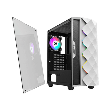 ATX CASE GAMEMAX DIAMOND WHITE