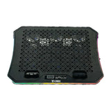 G-MAX Notebook Cooler Gaming With 9 R GB Fan GMX-A19 BLACK