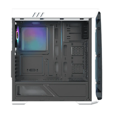 Gamemax Starlight FR GB ATX PC Case, Front & Side Polymethyl Methacrylate (PMMA) Panel, 4 x 120mm FR GB Fans, 360mm GPU Support, USB 3.0, White, 1 Year Warranty | GM-STARLIGHT-FR GB-WT
