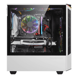 Gamemax Paladin T801 AR GB ATX PC Case, Tempered Glass Side Panel, 1 x AR GB 12cm Rainbow Fan, 360mm GPU Support, USB 3.1 Gen 1, White, 1 Year Warranty | GM-T801-PAL-WH