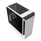 Gamemax Paladin T801 AR GB ATX PC Case, Tempered Glass Side Panel, 1 x AR GB 12cm Rainbow Fan, 360mm GPU Support, USB 3.1 Gen 1, White, 1 Year Warranty | GM-T801-PAL-WH