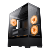 ATX CASE GAMEMAX VISTA AB BLACK WITH 6 FAN | GM-VISTA-AB-BLK