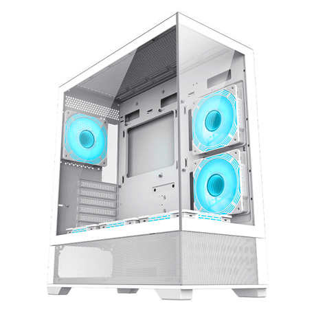 ATX CASE GAMEMAX VISTA AW WHITE WITH 6 FAN | GM-VISTA-AW-WT