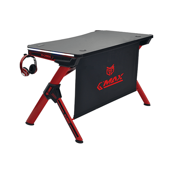 GAMING TABLE G-MAX BLACK&RED WITH LARG LED | GMT-8003ABR-1175