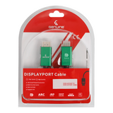 Genuine DP To DP AOC Fiber Optic Cable, Version 1.2, Cable Length 10M, Supports 4K@60Hz, 1 Year Warranty | GN-DPFO100M