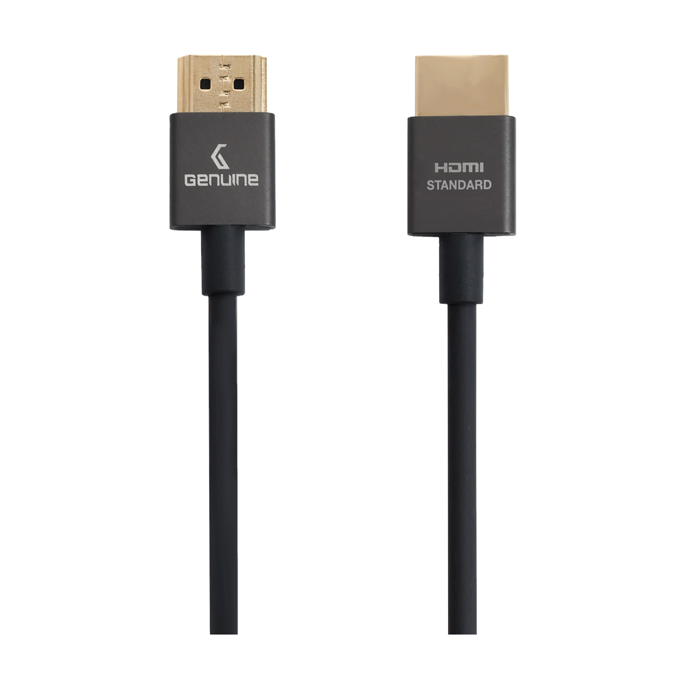 Genuine HDMI To HDMI Slim Cable, Version 1.4, Cable Length 5M, Supports 1080p, 1 Year Warranty | GN-HD5M1.4V-SB