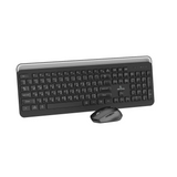 Genuine GN-KM232WBT Wireless & Bluetooth English & Arabic Keyboard & Mouse Combo, Dual Mode (2.4G + Bluetooth), FN Multimedia Keys, Ergonomic Design, 6-Button Mouse with DPI-1600, Black, 1 Year Warranty | GN-KM232WBT