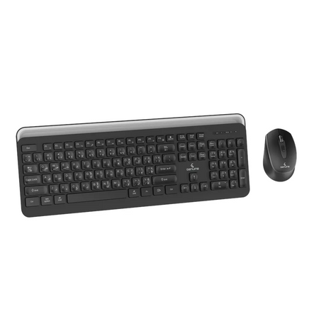 Genuine GN-KM232WBT Wireless & Bluetooth English & Arabic Keyboard & Mouse Combo, Dual Mode (2.4G + Bluetooth), FN Multimedia Keys, Ergonomic Design, 6-Button Mouse with DPI-1600, Black, 1 Year Warranty | GN-KM232WBT