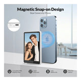 Genuine Reel Buddy Magnetic Selfie Screen, Real-Time Rear Camera Preview with HD Display, Screen Flip Function, 50M Wireless Sync, Bluetooth Remote Included, White, 1 Year Warranty | GN-RBT1WH