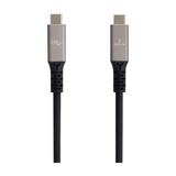 Genuine USB4 Type-C to C Cable, Cable Length 1.5M, 240W, 40Gps Data Transfer Speed, Aluminium Gray, 1 Year Warranty | GN-USB4-1.5M-AL