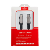 Genuine USB4 Type-C to C Cable, Cable Length 3M, 240W, 40Gps Data Transfer Speed, Aluminium Gray, 1 Year Warranty | GN-USB4-3M-AL