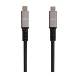 Genuine USB 3.2 Gen2 Cable, Cable Length 1.5M, 100W, 10Gps Data Transfer Speed, Aluminium Gray, 1 Year Warranty | GN-USBC1.5M-AL