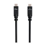 كابل USB 3.2 Gen2 أصلي، طول الكابل 1.5 متر، 100 واط، سرعة نقل بيانات 10 جيجابت في الثانية، أسود، ضمان سنة واحدة | GN-USBC1.5M-BK
