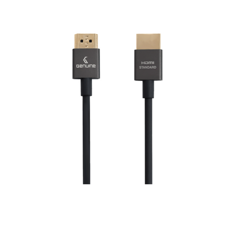 Genuine HDMI To HDMI Slim Cable, Version 1.4, Cable Length 1.8M, Supports 1080p, 1 Year Warranty | GNHD1.8M1.4V-SB