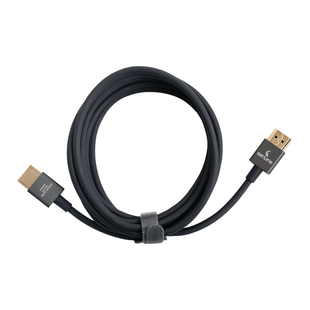 Genuine HDMI To HDMI Slim Cable, Version 2.1, Cable Length 2M, Supports 8K@60Hz, 1 Year Warranty | GNHD2M2.1V-SB