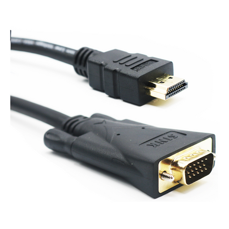 Genuine HDMI To VGA Cable, Supports 1080p, Cable Length 1.8M, 1 Year Warranty | GNHDVG18M