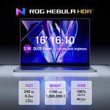 Asus ROG Zephyrus G16 Gaming Laptop, Intel Core Ultra 9 386H Processor, 64GB RAM, 1TB SSD, 12GB RTX 5070 Ti Graphics, 16" 2.5K WQXGA OLED 240Hz Display, Windows 11 Home, Backlit RGB English & Arabic Keyboard, 1 Year Warranty | GU606AR-TB108W