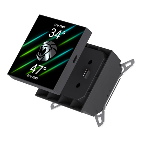 Gamemax-Glacier-360-Black-LCD-AIO-Liquid-CPU-Cooler-GLACIER360-B