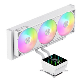Gamemax-Glacier-360-White-LCD-AIO-Liquid-CPU-Cooler-GLACIER360-W