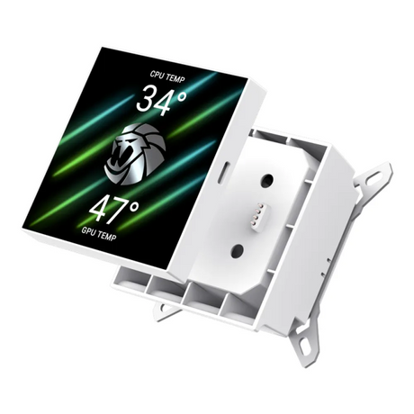 Gamemax-Glacier-360-White-LCD-AIO-Liquid-CPU-Cooler-GLACIER360-W