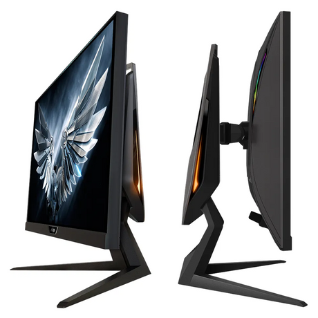 Gigabyte AORUS FI27Q-P Gaming Monitor, 27" 2K (2560 x 1440) Resolution, 165Hz, Anti-glare, 1ms (MPRT) Response Time, HDMI, DP, Fully Adjustable Stand, Black, 1 Year Warranty | FI27Q-P