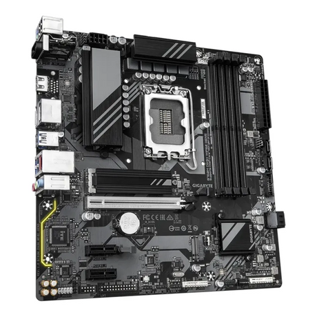 Gigabyte B760M DS3H WIFI6E GEN5 Motherboard, LGA1700 Socket, mATX Form Factor, DDR5 Ram, PCIe 5.0, Wi-Fi 6E, Bluetooth v5.3, HDMI, DisplayPort, Realtek 2.5Gb Ethernet, USB 3.2 Gen 2 Type-C, 1 Year Warranty | B760M-DS3H-WIF6E-GEN5