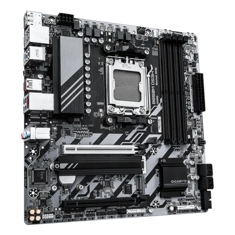 Gigabyte B850M DS3H Motherboard, Socket AM5, mATX Form Factor, DDR5 Ram, PCIe 5.0, HDMI, Dual DisplayPort, Realtek 2.5Gb Ethernet, USB 3.2 Gen 2 Type-C, 1 Year Warranty | B850M-DS3H