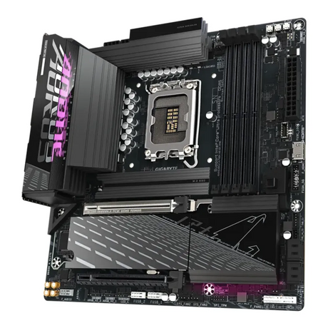 Gigabyte B860M AORUS ELITE Motherboard, LGA1851 Socket, mATX Form Factor, DDR5 Ram, PCIe 5.0, HDMI, DisplayPort, USB4 Type-C, Realtek 2.5Gb Ethernet, 1 Year Warranty | B860M-AORUS-ELITE