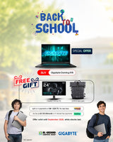 Gigabyte A16 Gaming Laptop, Intel Core i7-13620H Processor, 16GB DDR5 RAM, 1TB SSD, NVIDIA GeForce RTX 5060 8GB, 16" WUXGA 165Hz IPS-Level Display, DOS, RGB Backlit English & Arabic Keyboard, 3 Year Warranty | CVHI3AE894SD