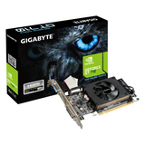Gigabyte GeForce GT 710 Graphics Card, DDR3 2GB 64-bit Memory, HDMI 2.1b, DVI, D-Sub Outputs, PCI Express 2.0, 954 MHz Boost Clock, 1600 MHz Memory Clock, 1 Year Warranty | GV-N710D3-2GL
