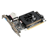 Gigabyte GeForce GT 710 Graphics Card, DDR3 2GB 64-bit Memory, HDMI 2.1b, DVI, D-Sub Outputs, PCI Express 2.0, 954 MHz Boost Clock, 1600 MHz Memory Clock, 1 Year Warranty | GV-N710D3-2GL