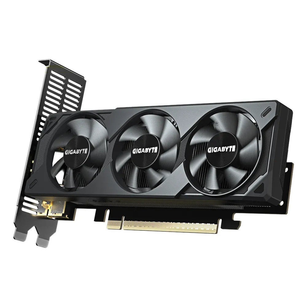 Gigabyte OC GeForce RTX 5050 Low Profile Graphics Card, GDDR6 8GB 128-bit Memory, HDMI 2.1b & DP 2.1b Outputs, PCI Express 5.0, 2587 MHz Core Clock, 20 Gbps Memory Clock, 1 Year Warranty | GV-N5050-OC-8GL