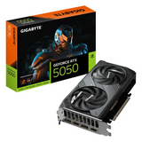 Gigabyte WINDFORCE OC GeForce RTX 5050 Graphics Card, GDDR6 8GB 128-bit Memory, HDMI 2.1b & DP 2.1b Outputs, PCI Express 5.0, 2587 MHz Core Clock, 20 Gbps Memory Clock, Dual Windforce Hawk Fans, 1 Year Warranty | GV-N5050WF2-OC-8GD