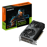 Gigabyte WINDFORCE MAX OC GeForce RTX 5060 Graphics Card, GDDR7 8GB 128-bit Memory, HDMI 2.1b & DP 2.1b Outputs, PCI Express 5.0, 2512 MHz Core Clock, 28 Gbps Memory Clock, Dual Windforce Hawk Fans, 1 Year Warranty | GV-N5060WF2MAX-OC-8GD