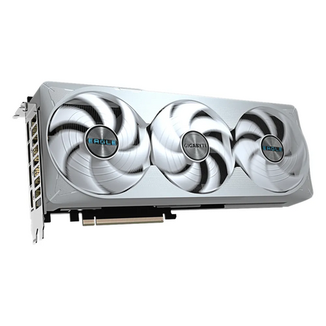 Gigabyte EAGLE OC ICE GeForce RTX 5070 Ti Small Form Factor Graphics Card, GDDR7 16GB 256-bit Memory, HDMI 2.1b & DP 2.1b Outputs, PCI Express 5.0, 2542 MHz Core Clock, 28 Gbps Memory Clock, Triple Windforce Hawk Fans, Dual BIOS, White, 1 Year Warranty